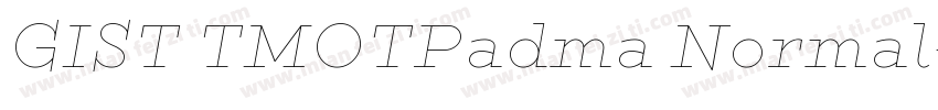 GIST TMOTPadma Normal字体转换